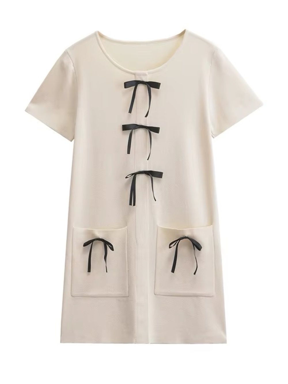 Boutique White Bow Dress